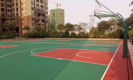 蘇州車位劃線解讀籃球場環氧地坪漆怎么施工？